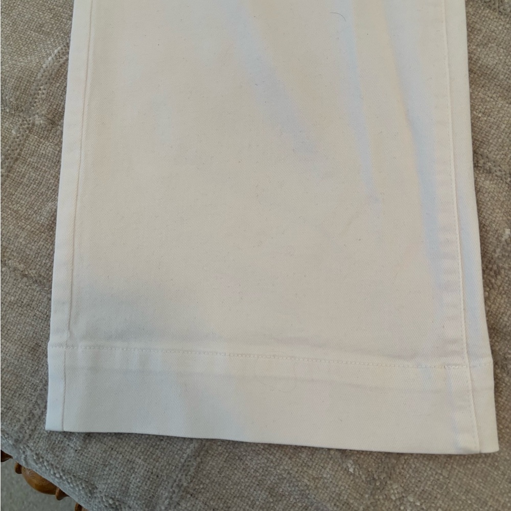 White Button-Fly Pants - Picture 6 of 6